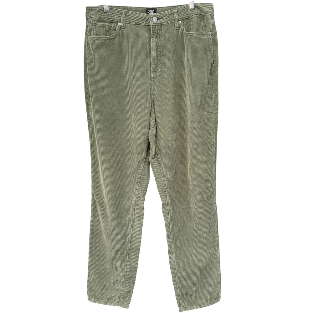 BDG Urban Outfitters Mom High Rise Green Corduroy Pants 31 (Measures 33x29)